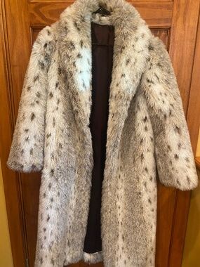 Faux fur coat
